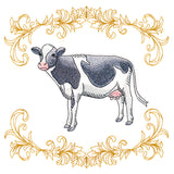 Charming Cow in Filigree