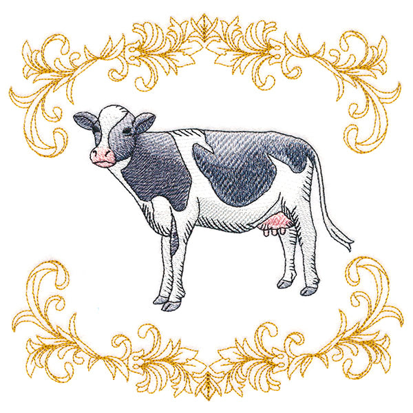 Charming Cow in Filigree