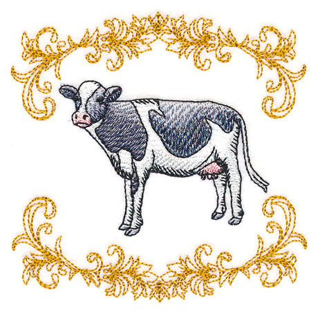 Charming Cow in Filigree