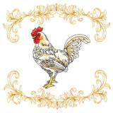Lively Rooster in Filigree