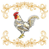 Lively Rooster in Filigree