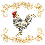 Lively Rooster in Filigree