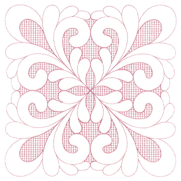 Elegant Flourishes - Pretty Square (Trapunto)
