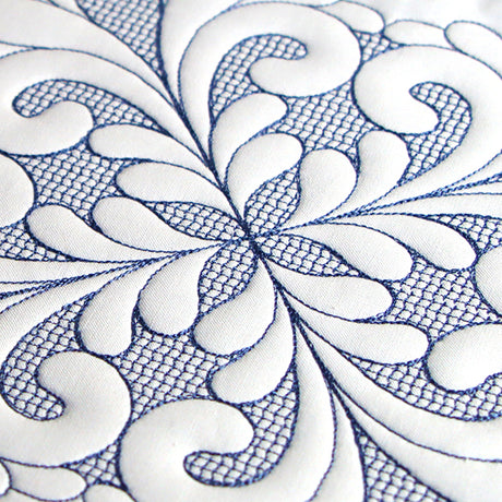Elegant Flourishes - Pretty Square (Trapunto)