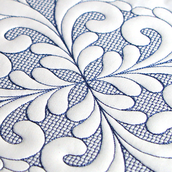 Elegant Flourishes - Pretty Square (Trapunto)