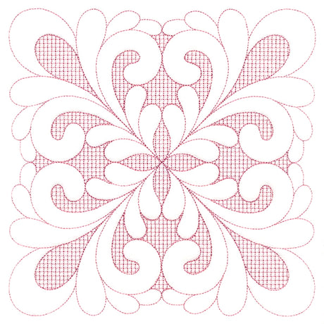 Elegant Flourishes - Pretty Square (Trapunto)