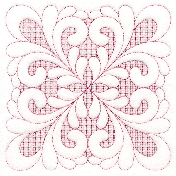 Elegant Flourishes - Pretty Square (Trapunto)