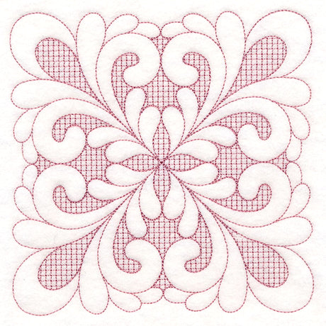 Elegant Flourishes - Pretty Square (Trapunto)