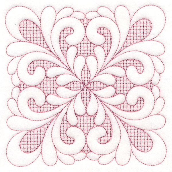 Elegant Flourishes - Pretty Square (Trapunto)