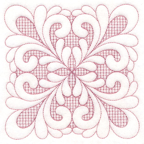 Elegant Flourishes - Pretty Square (Trapunto)