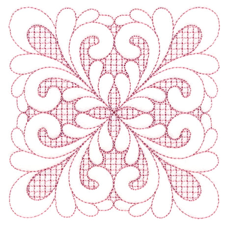 Elegant Flourishes - Pretty Square (Trapunto)