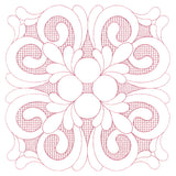 Elegant Flourishes - Beautiful Square (Trapunto)