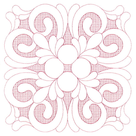 Elegant Flourishes - Beautiful Square (Trapunto)