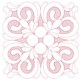 Elegant Flourishes - Beautiful Square (Trapunto)