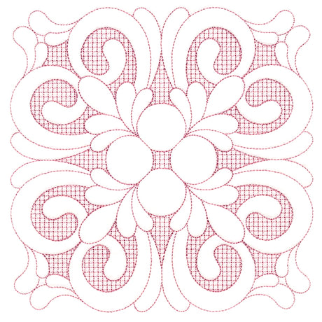 Elegant Flourishes - Beautiful Square (Trapunto)