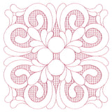 Elegant Flourishes - Beautiful Square (Trapunto)