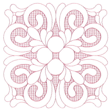 Elegant Flourishes - Beautiful Square (Trapunto)