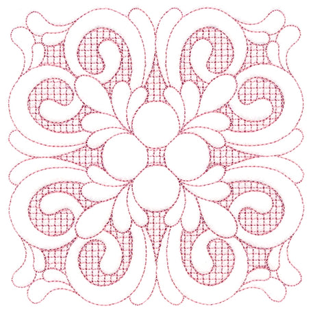 Elegant Flourishes - Beautiful Square (Trapunto)
