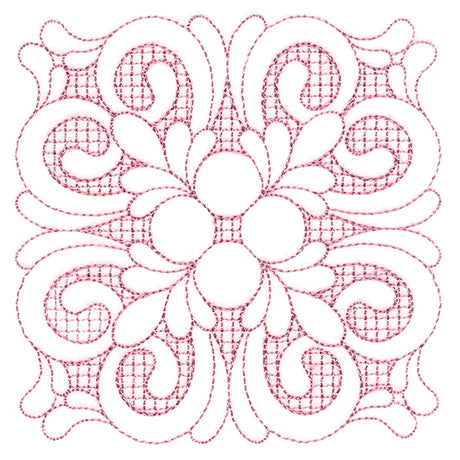 Elegant Flourishes - Beautiful Square (Trapunto)