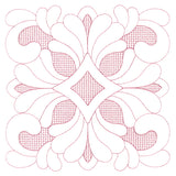Elegant Flourishes - Delicate Square (Trapunto)