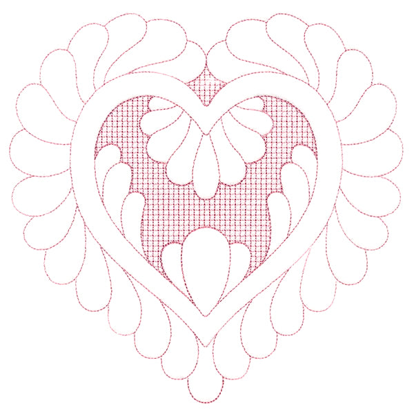 Elegant Flourishes - Lovely Heart (Trapunto)