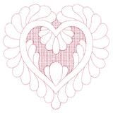 Elegant Flourishes - Lovely Heart (Trapunto)