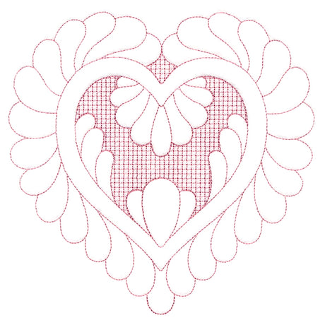 Elegant Flourishes - Lovely Heart (Trapunto)