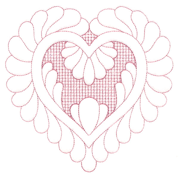 Elegant Flourishes - Lovely Heart (Trapunto)