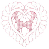 Elegant Flourishes - Lovely Heart (Trapunto)