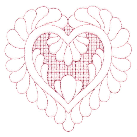 Elegant Flourishes - Lovely Heart (Trapunto)