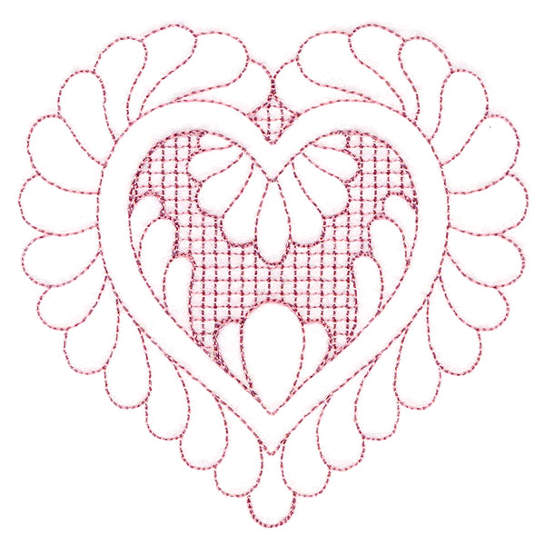 Elegant Flourishes - Lovely Heart (Trapunto)