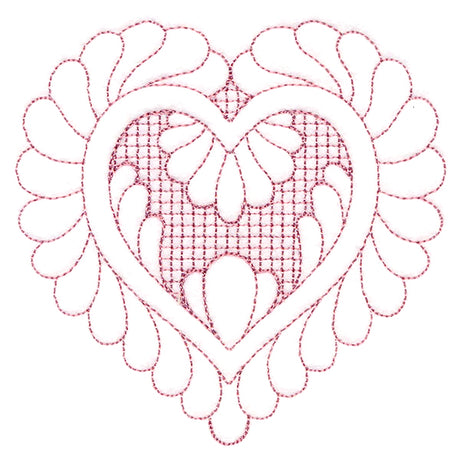 Elegant Flourishes - Lovely Heart (Trapunto)