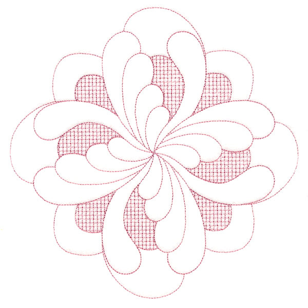 Elegant Flourishes - Exquisite Diamond (Trapunto)