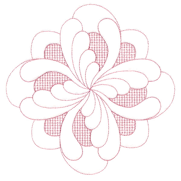 Elegant Flourishes - Exquisite Diamond (Trapunto)