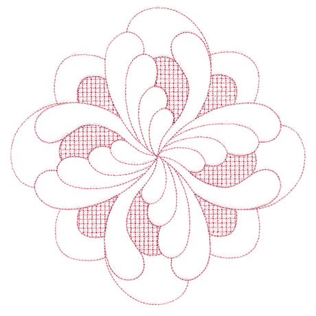 Elegant Flourishes - Exquisite Diamond (Trapunto)