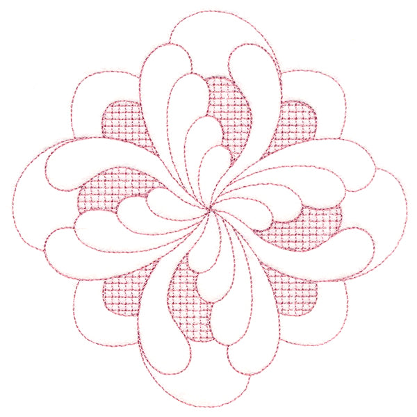 Elegant Flourishes - Exquisite Diamond (Trapunto)