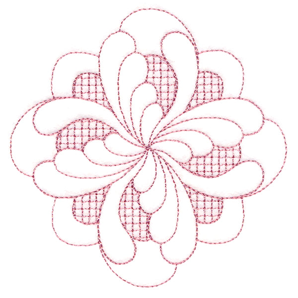 Elegant Flourishes - Exquisite Diamond (Trapunto)