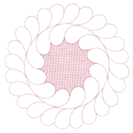 Elegant Flourishes - Dainty Circle (Trapunto)