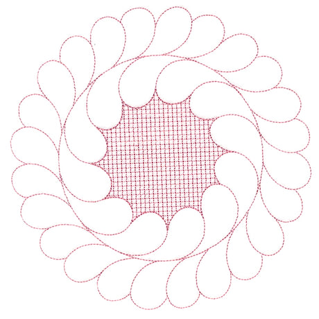 Elegant Flourishes - Dainty Circle (Trapunto)