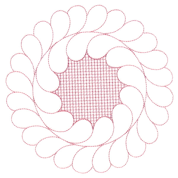 Elegant Flourishes - Dainty Circle (Trapunto)