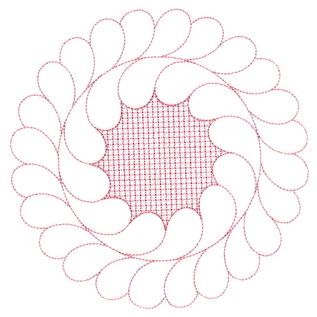 Elegant Flourishes - Dainty Circle (Trapunto)