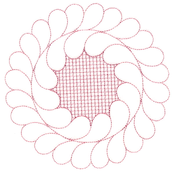 Elegant Flourishes - Dainty Circle (Trapunto)