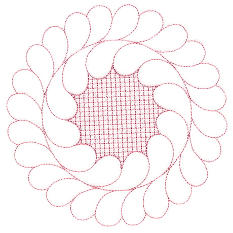 Elegant Flourishes - Dainty Circle (Trapunto)