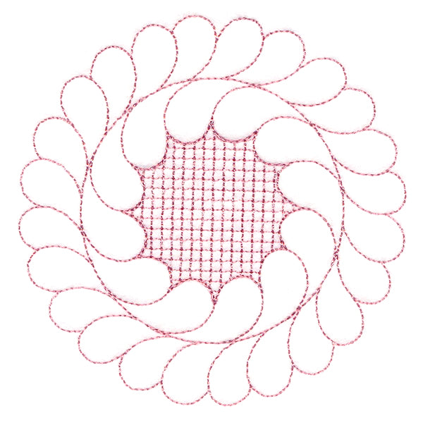 Elegant Flourishes - Dainty Circle (Trapunto)