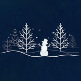 Winter Snowman Scene Border