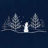 Winter Snowman Scene Border