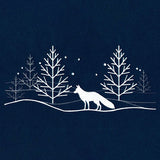 Frosty Fox Scene Border