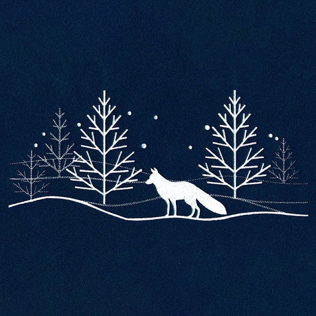 Frosty Fox Scene Border