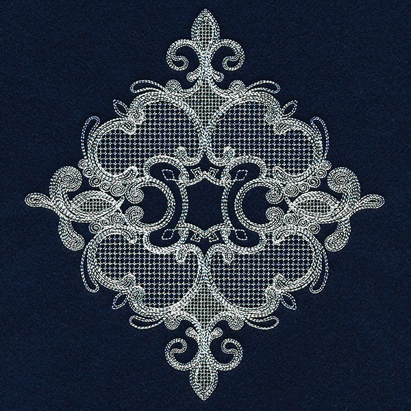 Elegant Swirls Feature (Whitework)