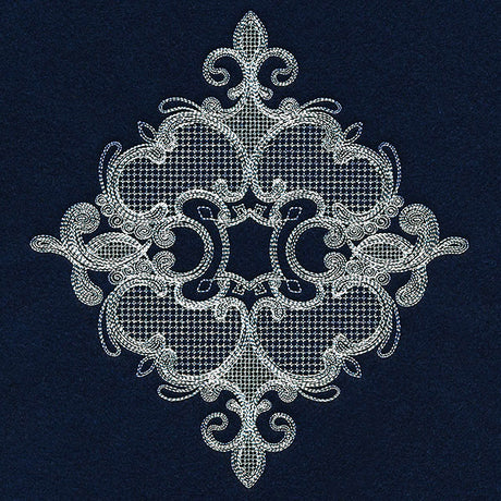Elegant Swirls Feature (Whitework)